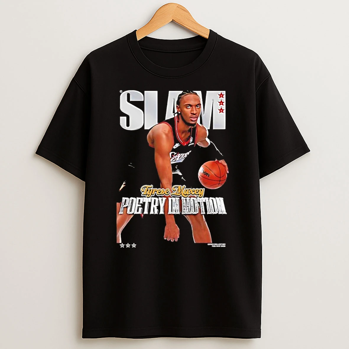 Tyrese Maxey Poetry In Motion Philadelphia 76ers Shirts