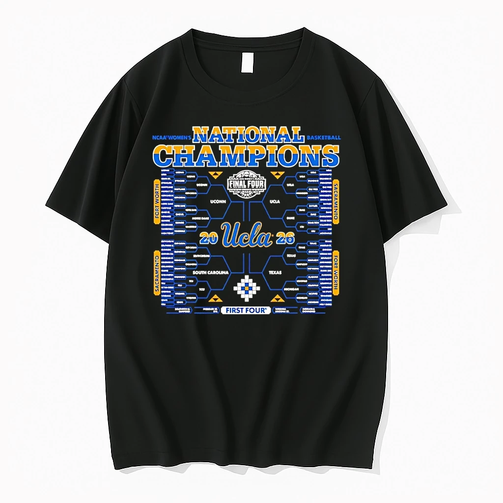 Ucla Bruins 2026 Ncaa Womens Basketball National Champions Schedule Bracket Shirts