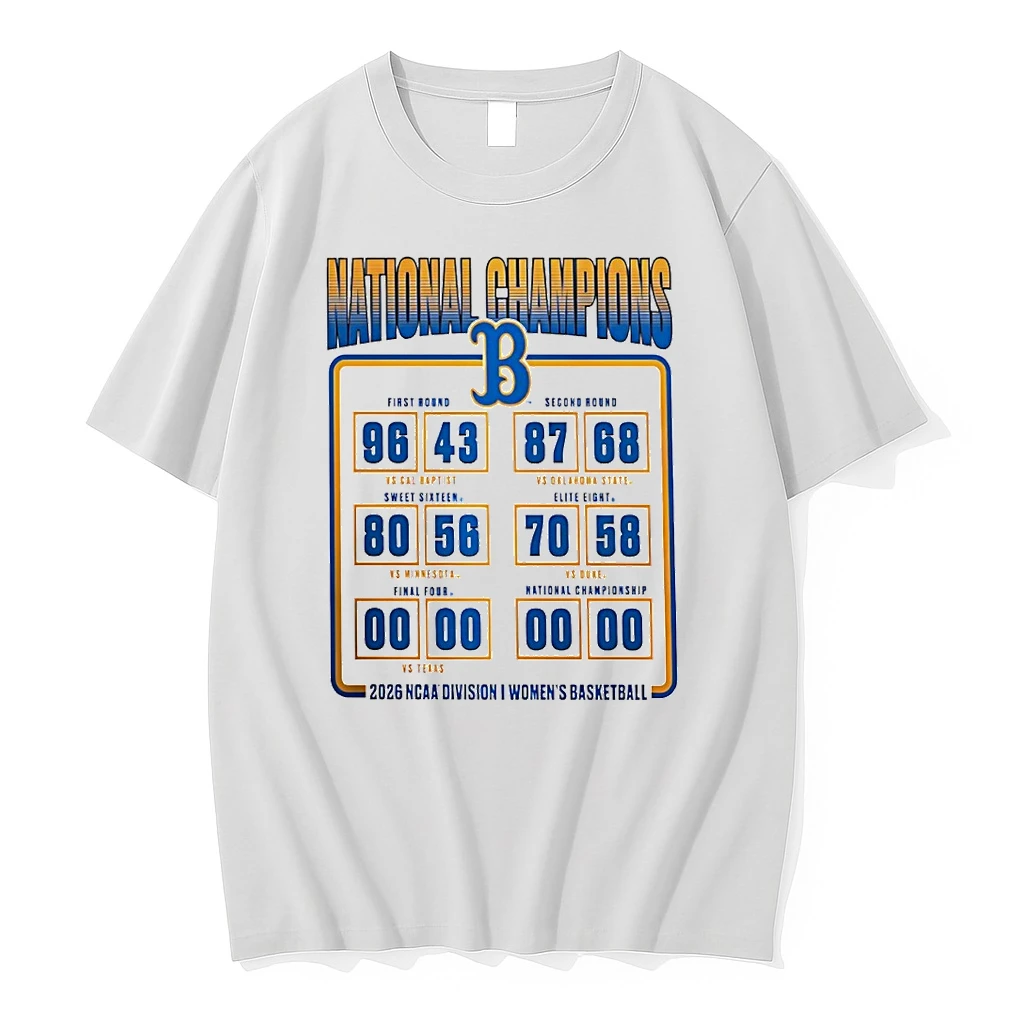 Ucla Bruins 2026 Ncaa Womens Basketball National Champions Schedule Shirts