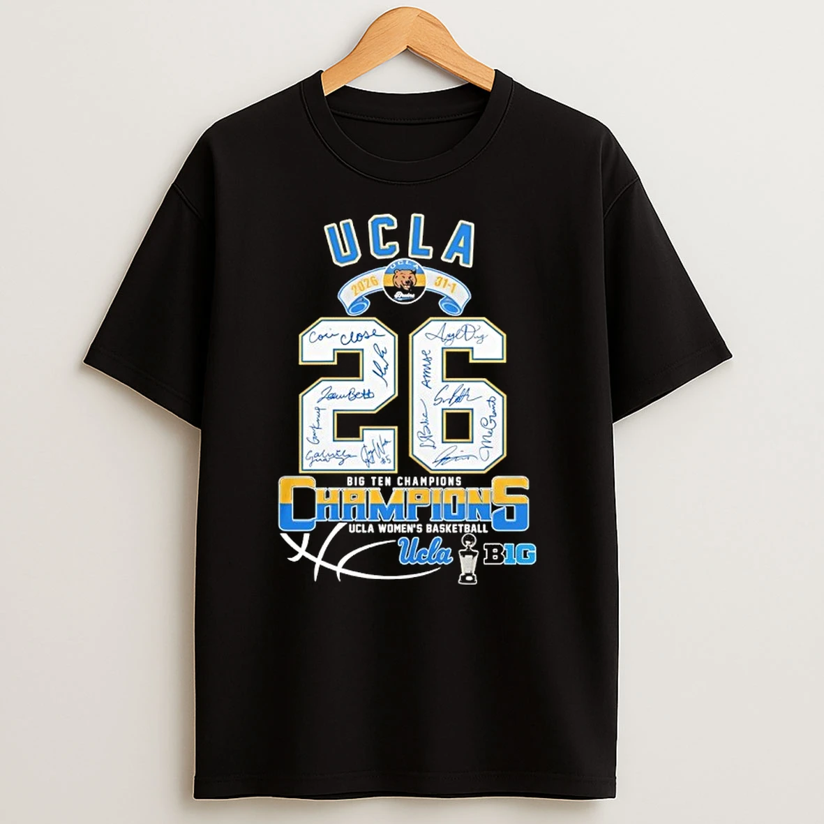 Ucla Bruins Womens Basketball 2026 Big Ten Champions Signatures Shirts