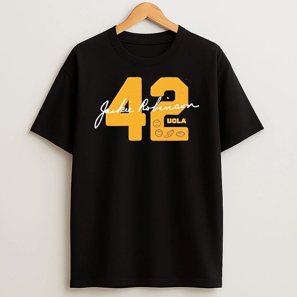 Ucla Jackie Robinson 42 Letterman Signature Shirts