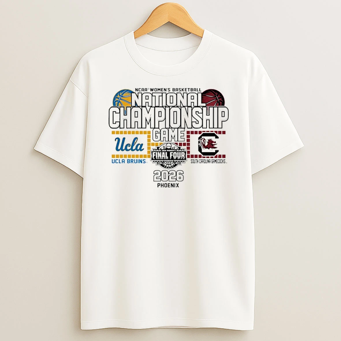 Ucla Vs South Carolina 2026 Womens National Championship Matchup Shirts