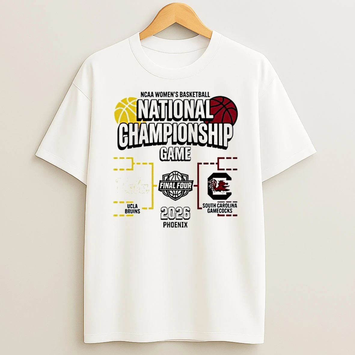 Ucla Vs South Carolina Ncaa Womens Basketball National Championship Game 2026 Shirts