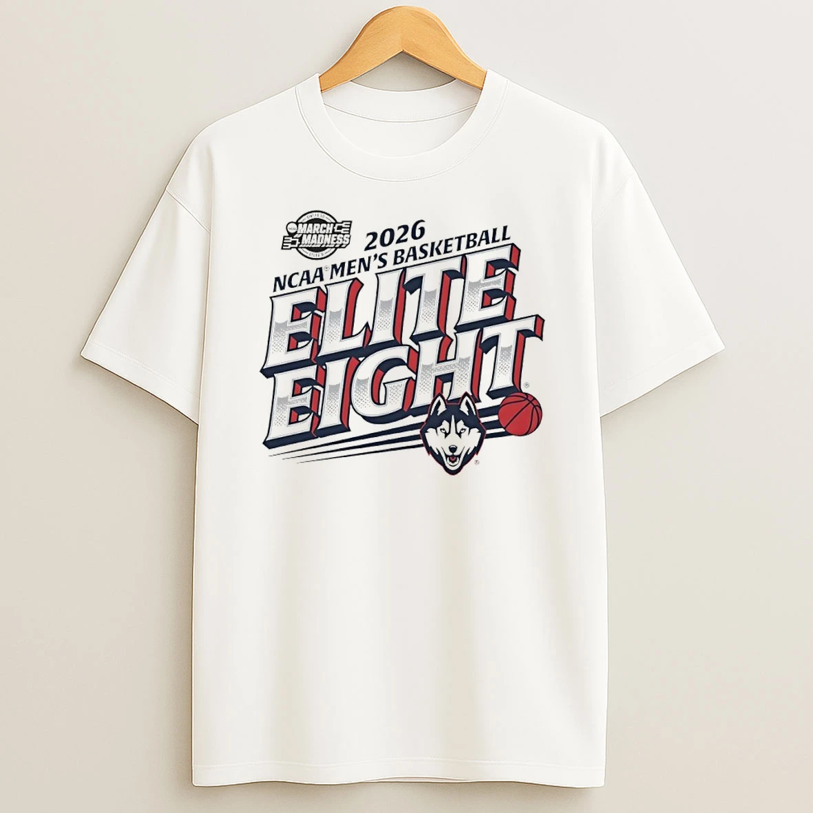 Uconn Huskies 2026 Ncaa Mens Basketball Elite Eight Shirts