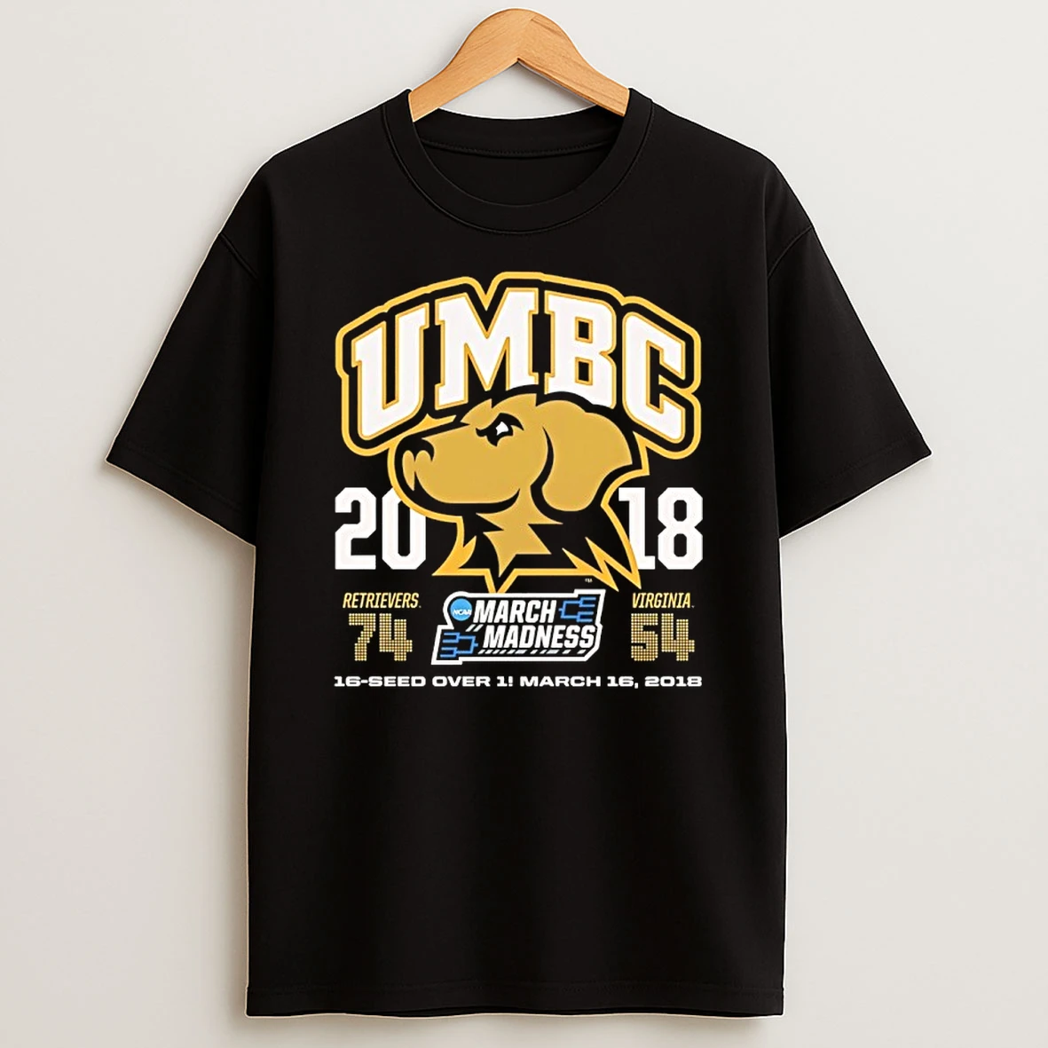 Umbc Retrievers 2018 March Madness 16 Over 1 Shirts
