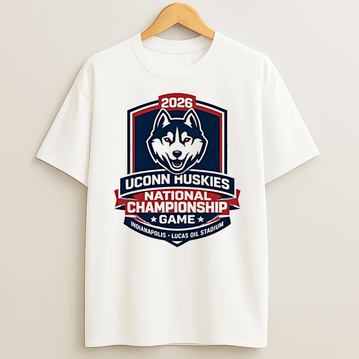 Uconn Huskies National Championship Game 2026 Lucas Oil Stadium Shirts