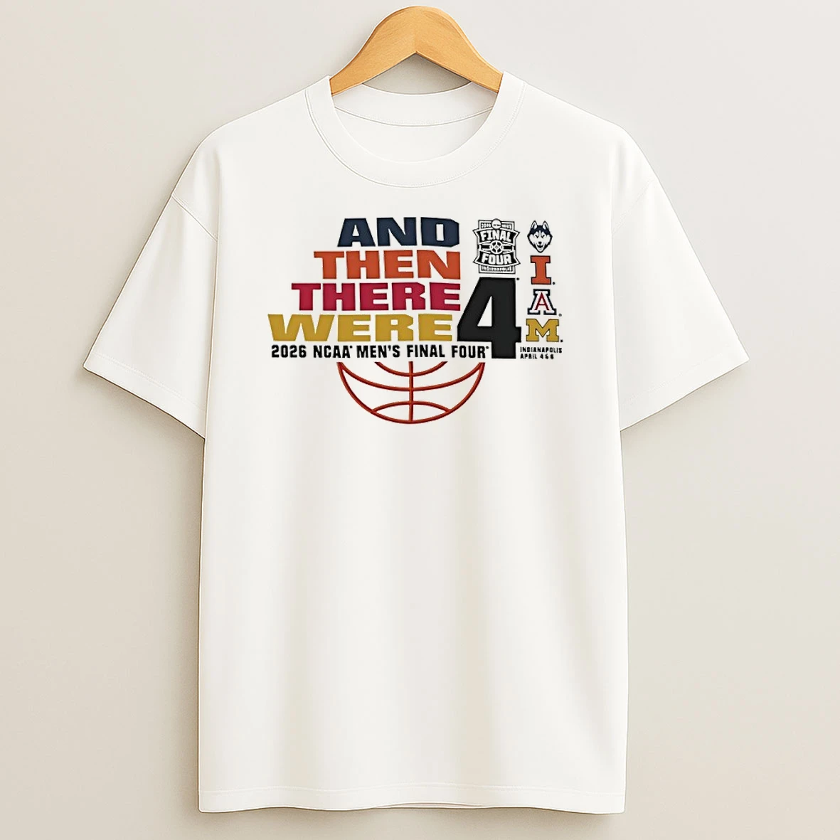 Uconn Vs Illinois And Arizona Vs Michigan 2026 Ncaa Mens Final Four Matchup Shirts