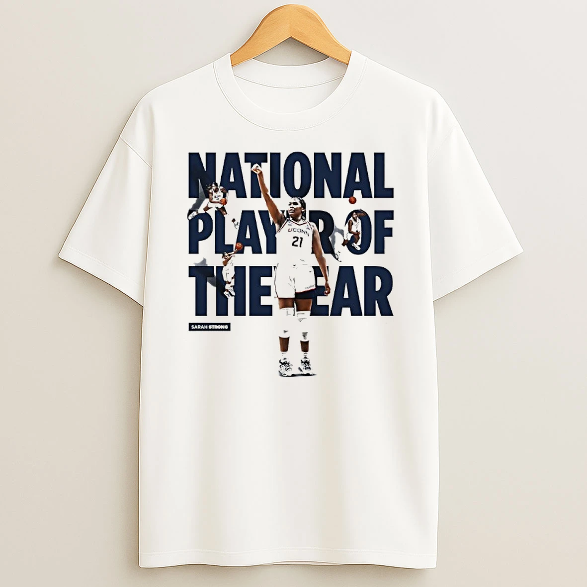 Uconns Sarah Strong 2026 National Player Of The Year Shirts