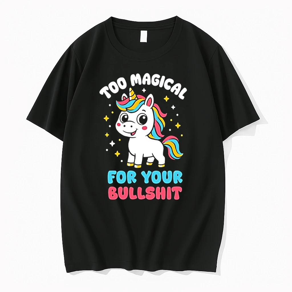 Unicorn Too Magical For Your Bullshit Cartoon Shirts