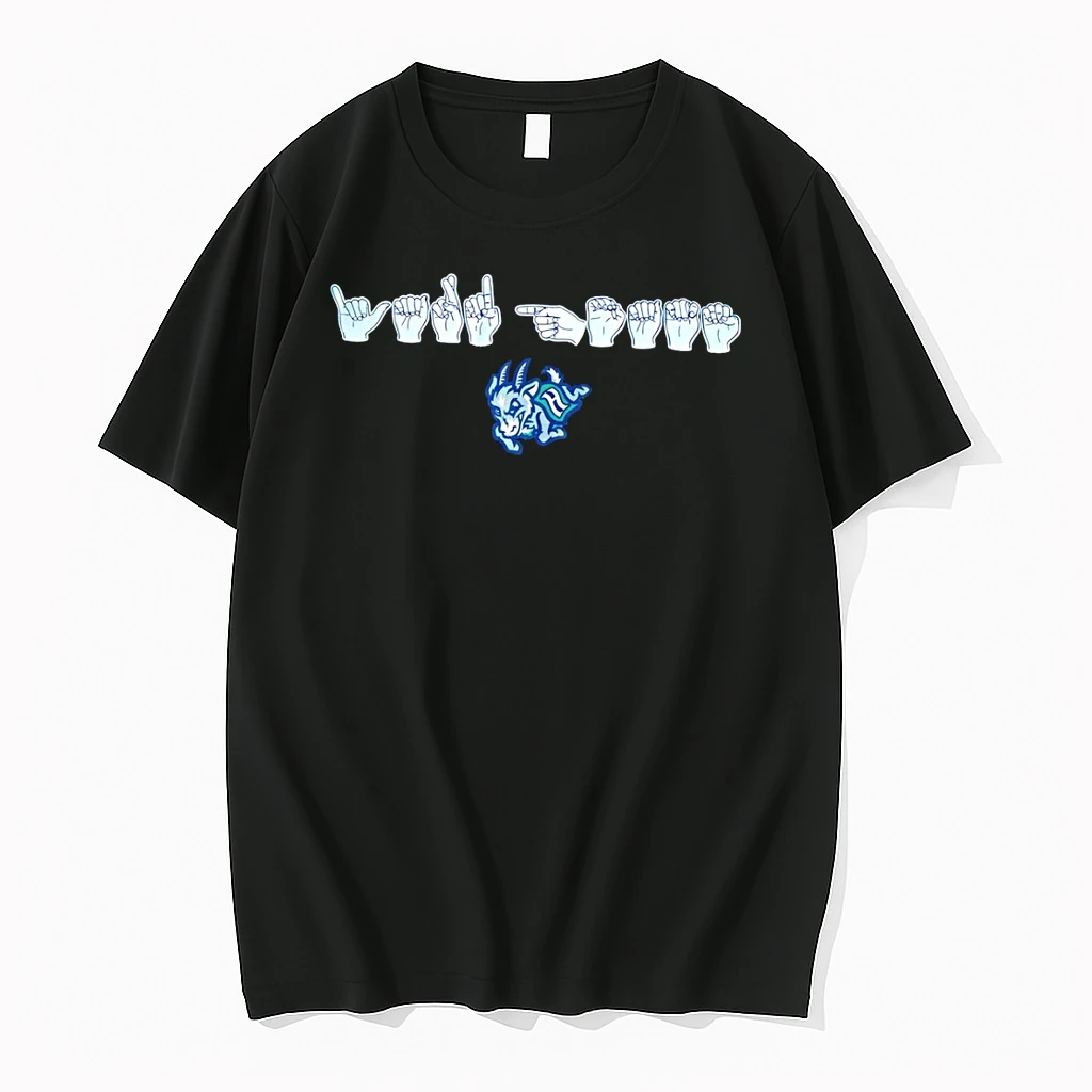 University Of Hawaii Hartford Yard Goats Baseball Mascot Hand Sign Language Shirts