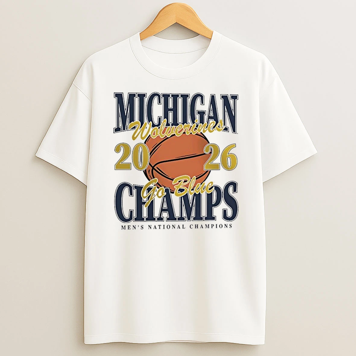 University Of Michigan 2026 Mens Basketball National Champions Go Blue Shirts