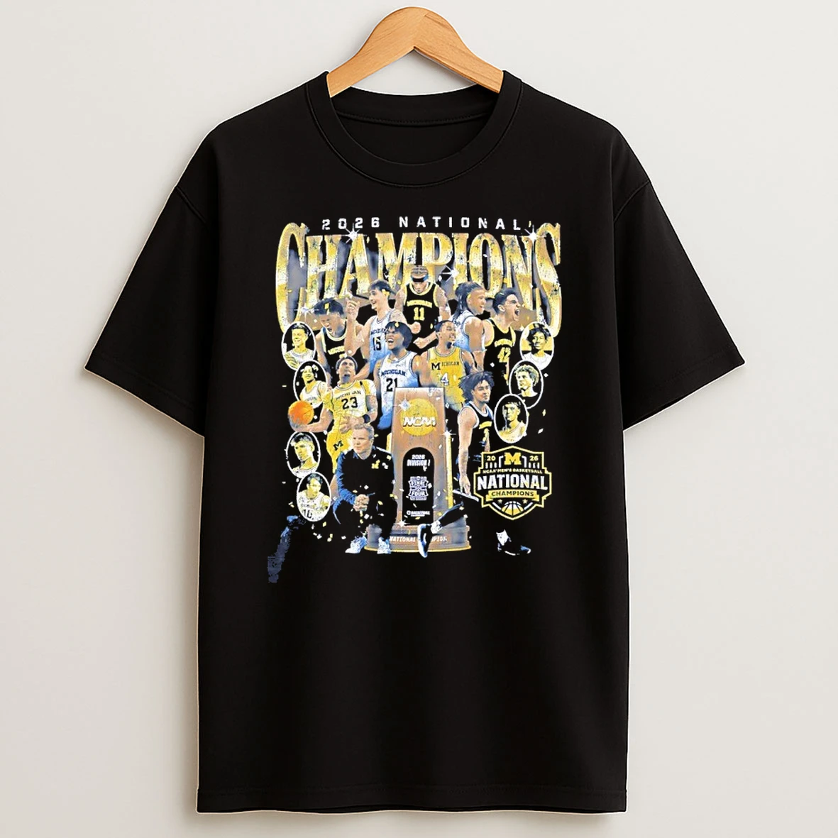University Of Michigan 2026 Mens Basketball National Champions Team Shirts