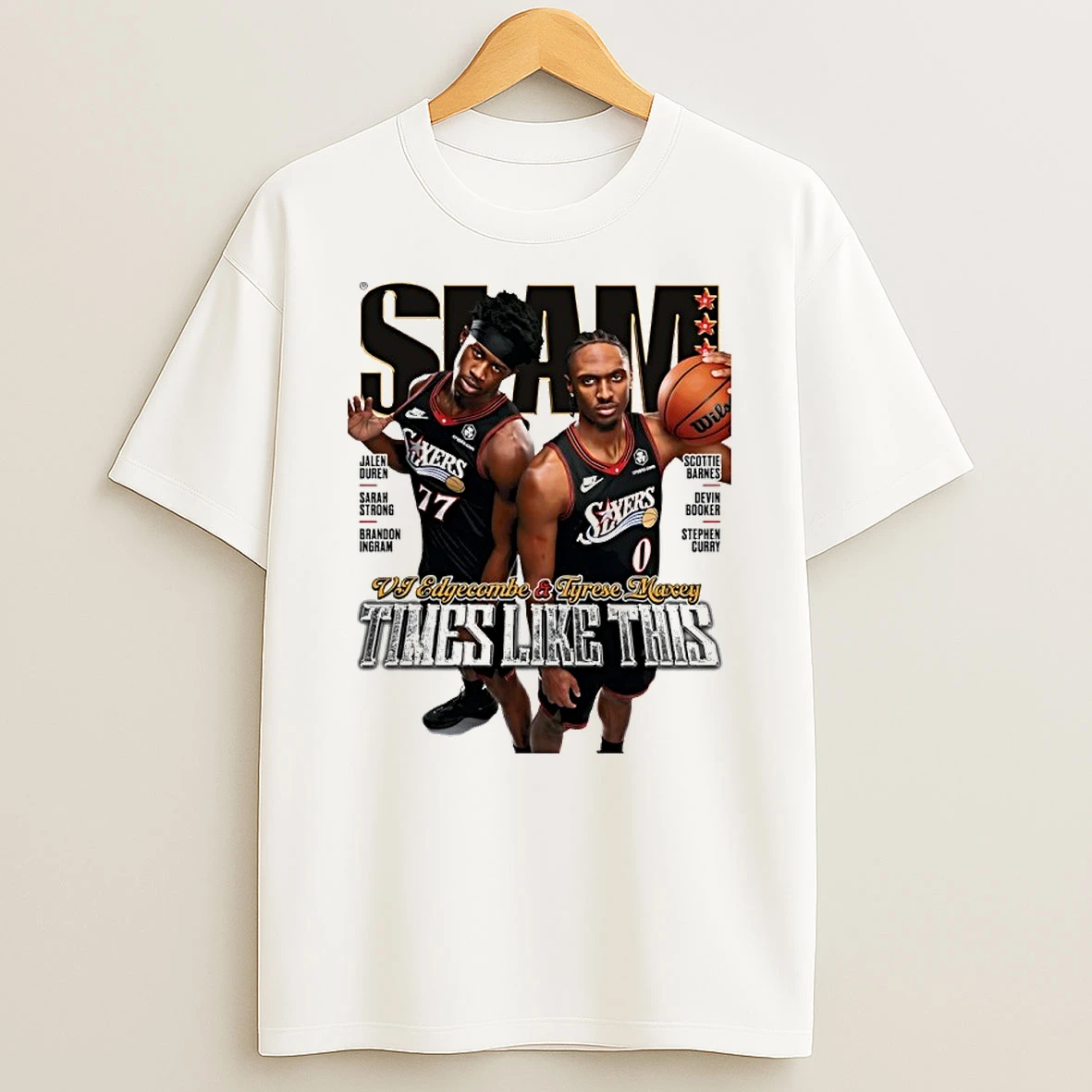 Vj Edgecombe And Tyrese Maxey Times Like This Philadelphia 76ers Shirts