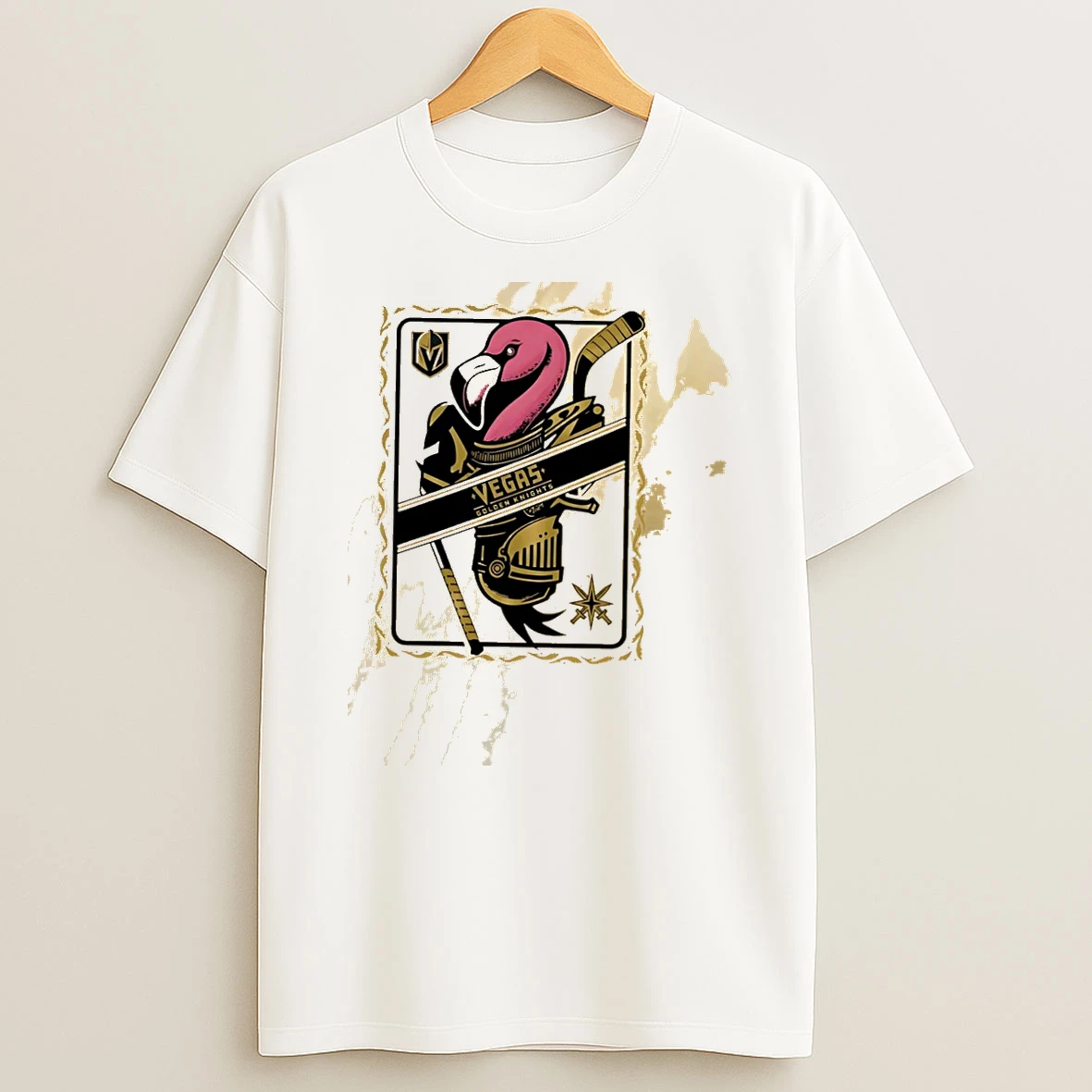Vegas Golden Knights Flamingo Playing Card Shirts