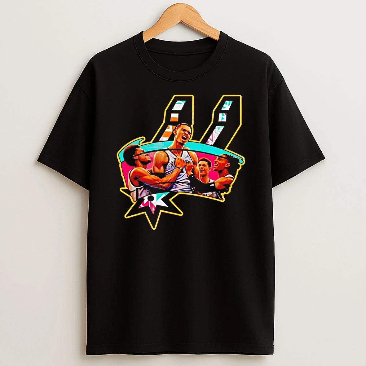 Victor Wembanyama 1 San Antonio Spurs Basketball Playoff Clinch Celebration Shirts