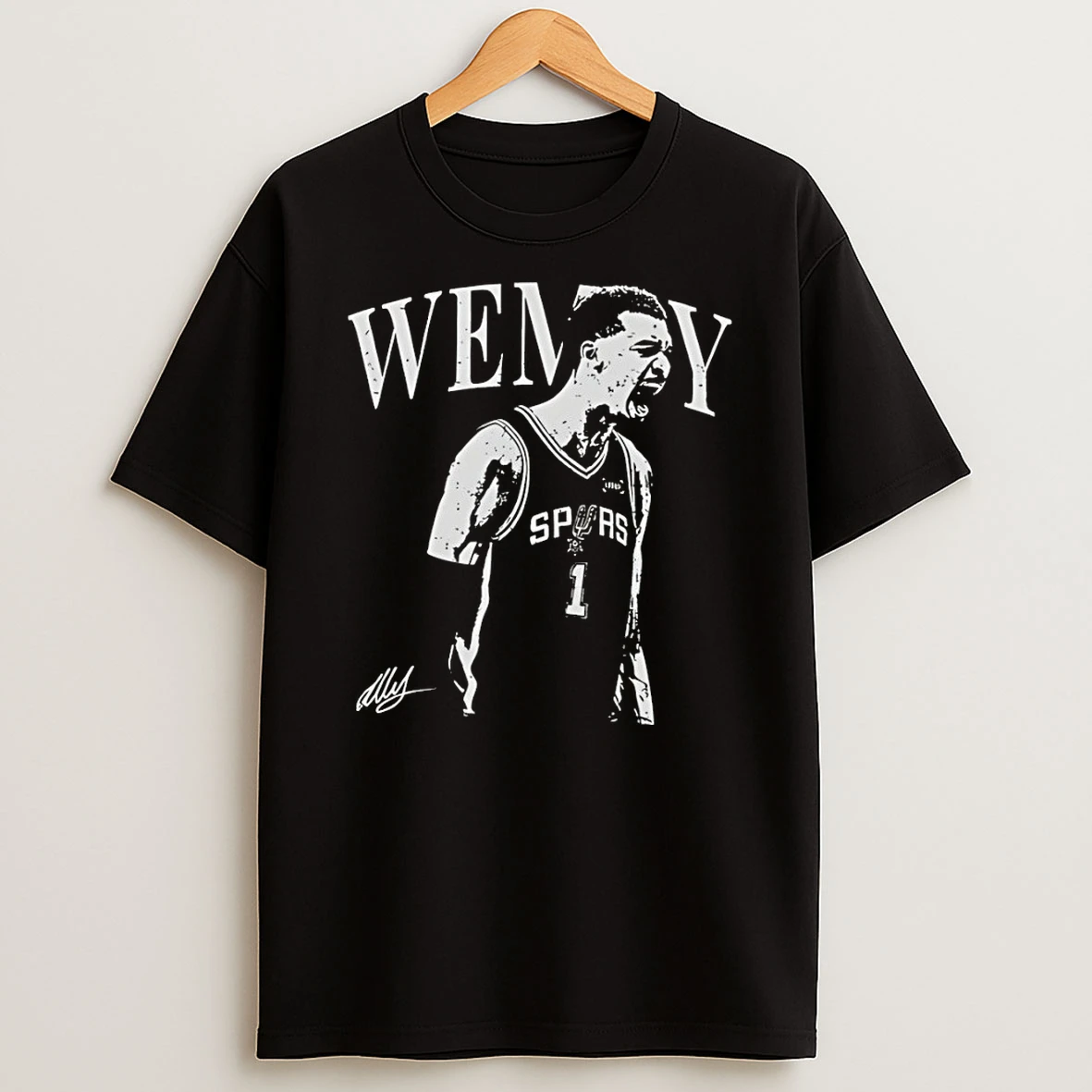 Victor Wembanyama Silhouette Style Nba Player San Antonio Spurs Basketball Mvp Shirts