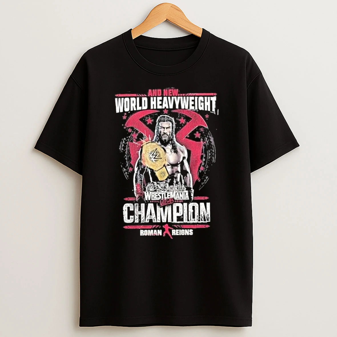 Wwe Roman Reigns 2026 Wrestlemania 42 Winner Champion Shirts