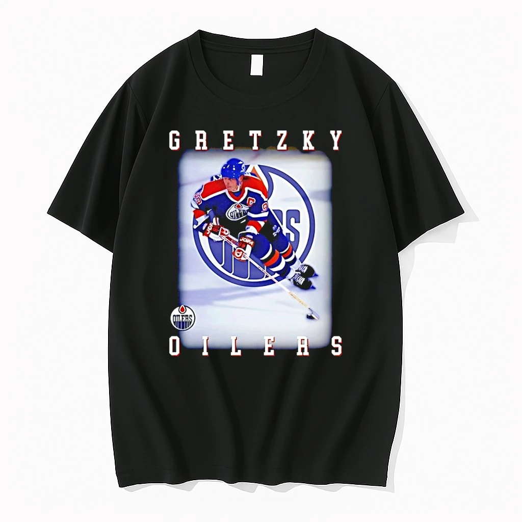 Wayne Gretzky Edmonton Oilers Hockey Player Pose Star Shirts