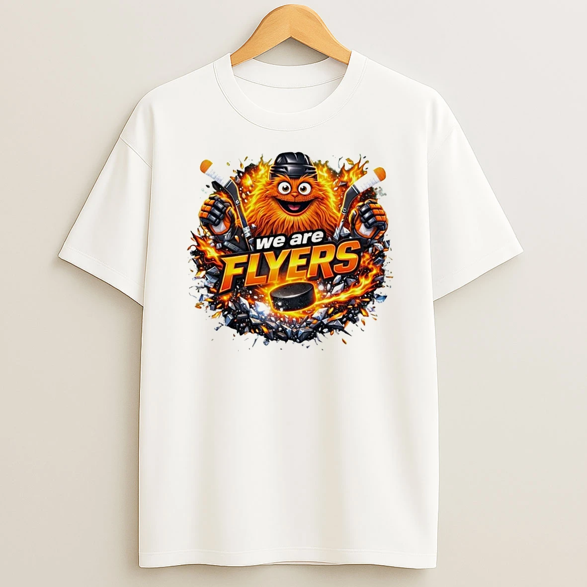We Are Flyers Gritty Flyers Hockey Sport Team Mascot Nhl Shirts