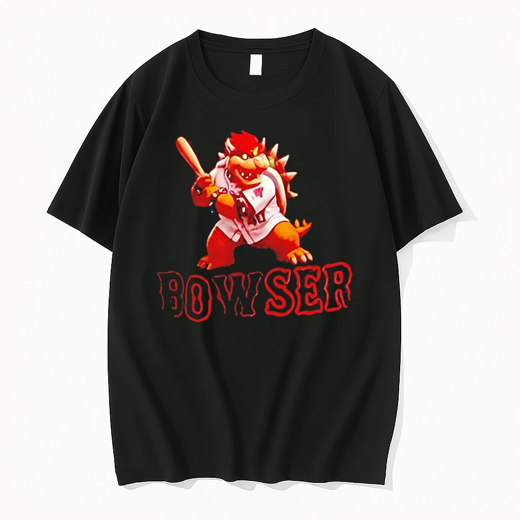 Willson Contreras Wearing Red Bowser Super Mario Baseball Shirts