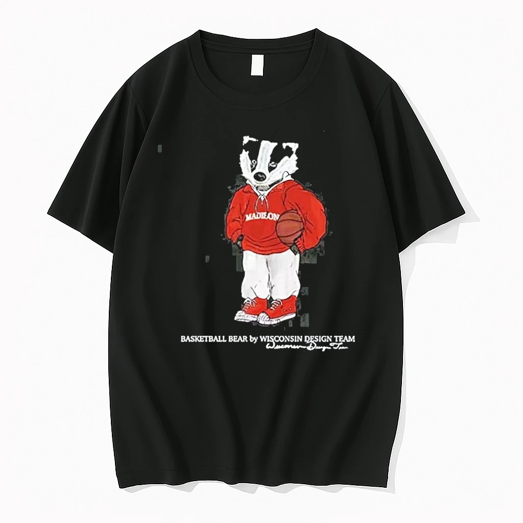 Wisconsin Badgers Ncaa 2026 Basketball Bear By Wisconsin Desing Team Shirts