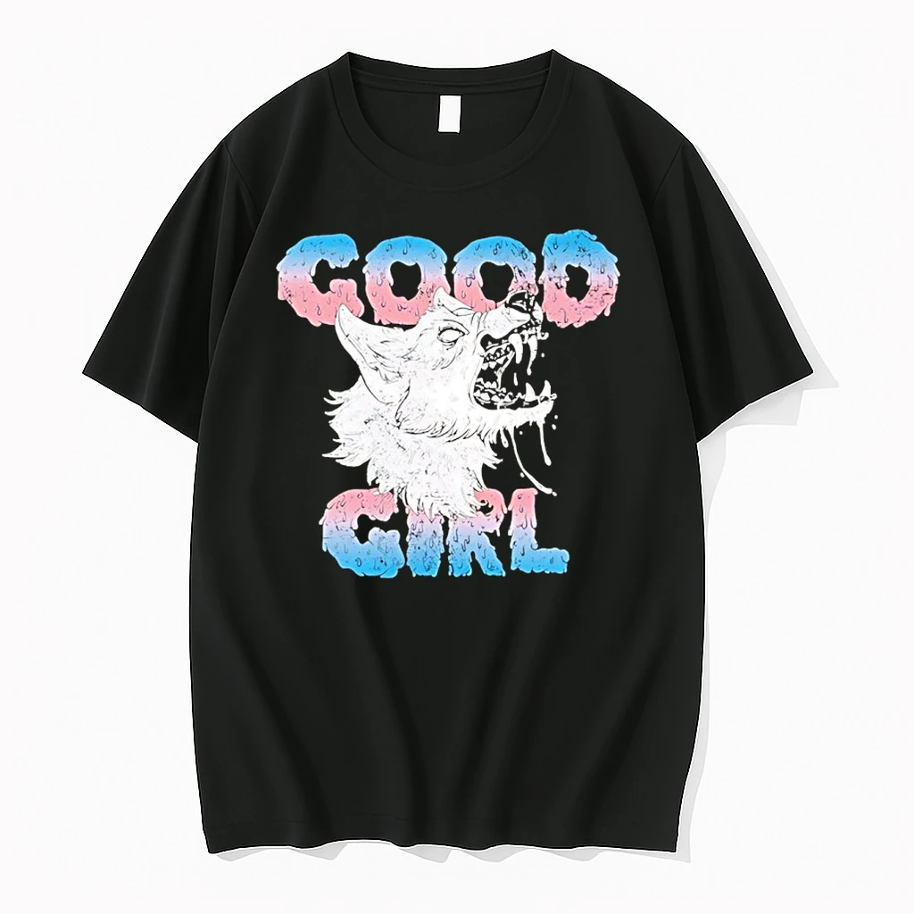 Wolf Good Girl Lgbt Pride Transparent Shirts