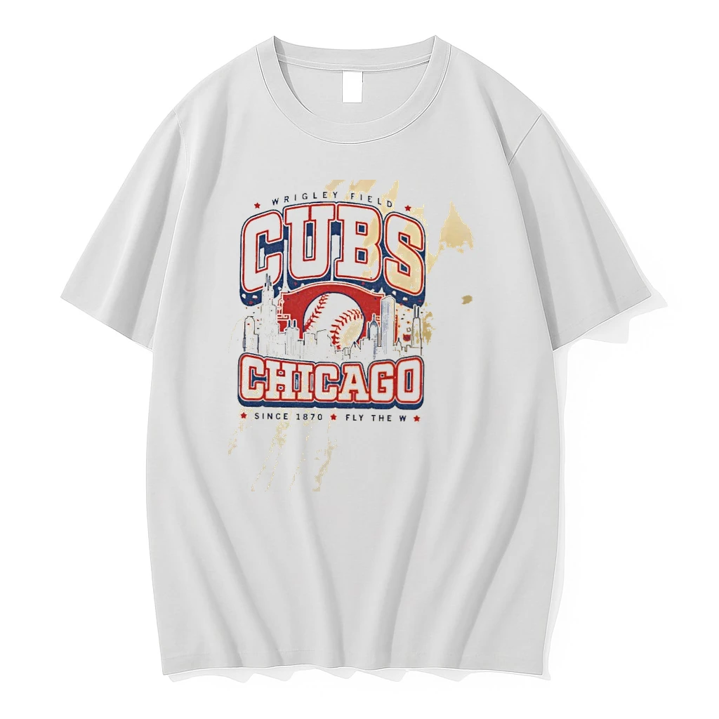 Wrigley Field Cubs Chicago Max Collegiate Since 1870 Fly The W Shirts