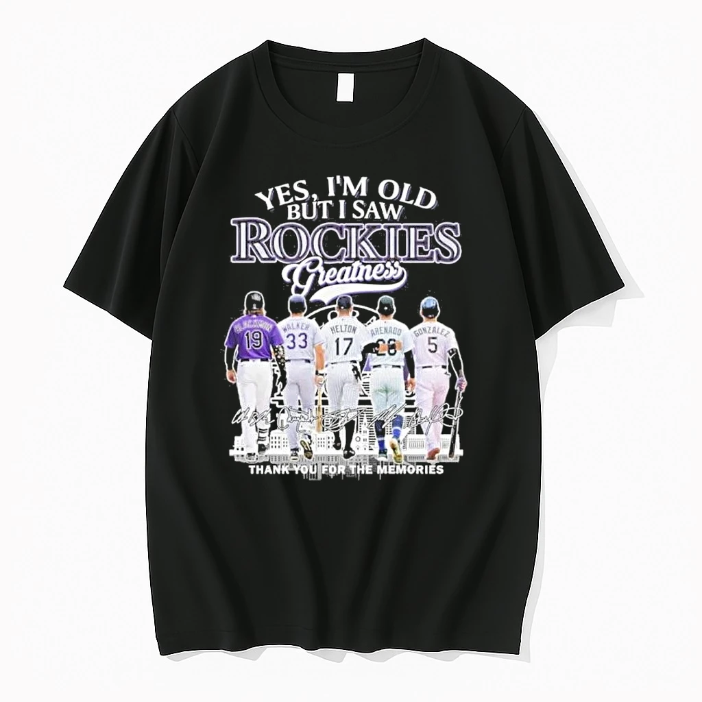 Yes Im Old But I Saw Colorado Rockies Legends Greatness Shirts