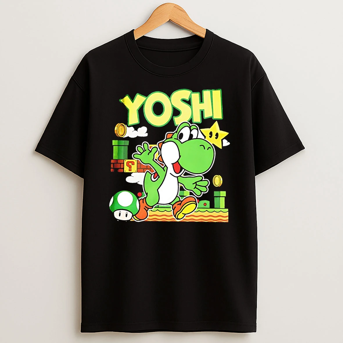 Yoshi Super Mario Game 90s Vintage Shirts