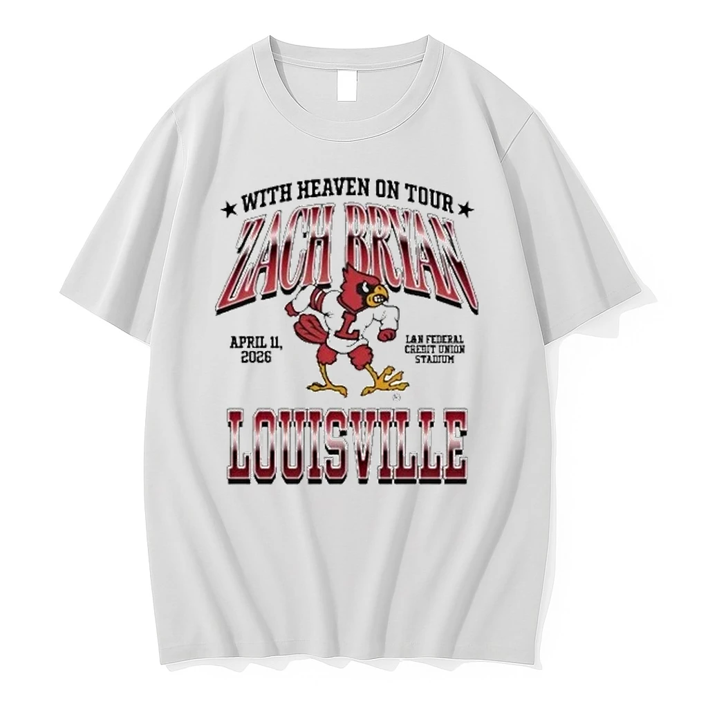 Zach Bryan Louisville With Heaven On Tour 2026 Shirts