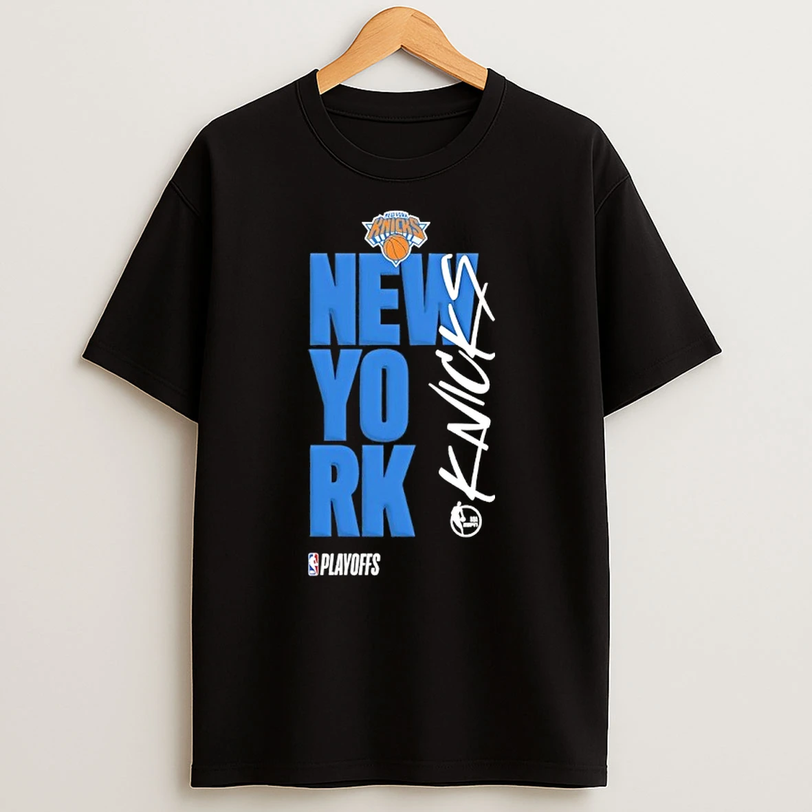 Fvbgrsoi New York Knicks 2026 Nba Playoff Black Shirts