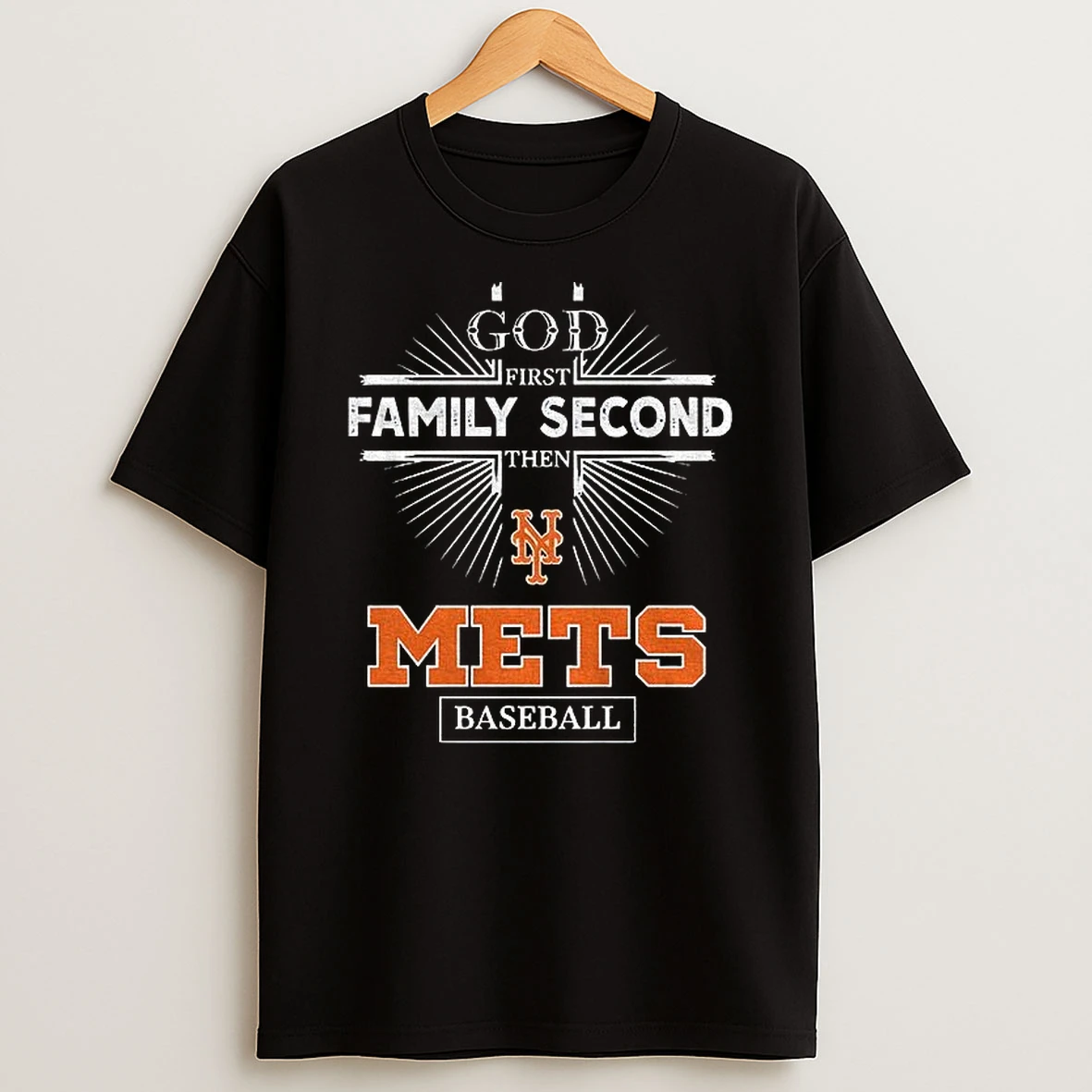 G1uyybyx God First Family Second Then New York Mets Baseball Shirts