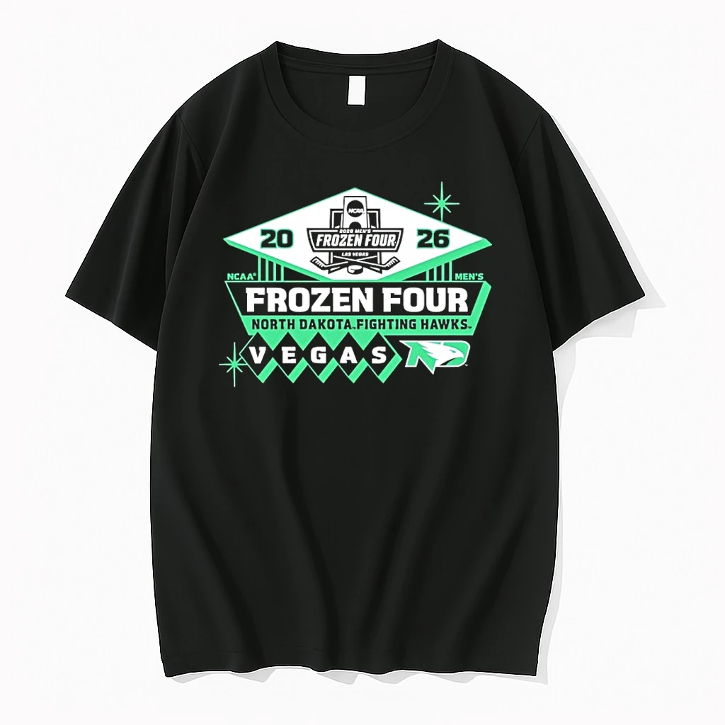 Ogw7nl1o North Dakota Fighting Hawks Frozen Four 2026 Mens Hockey Shirts