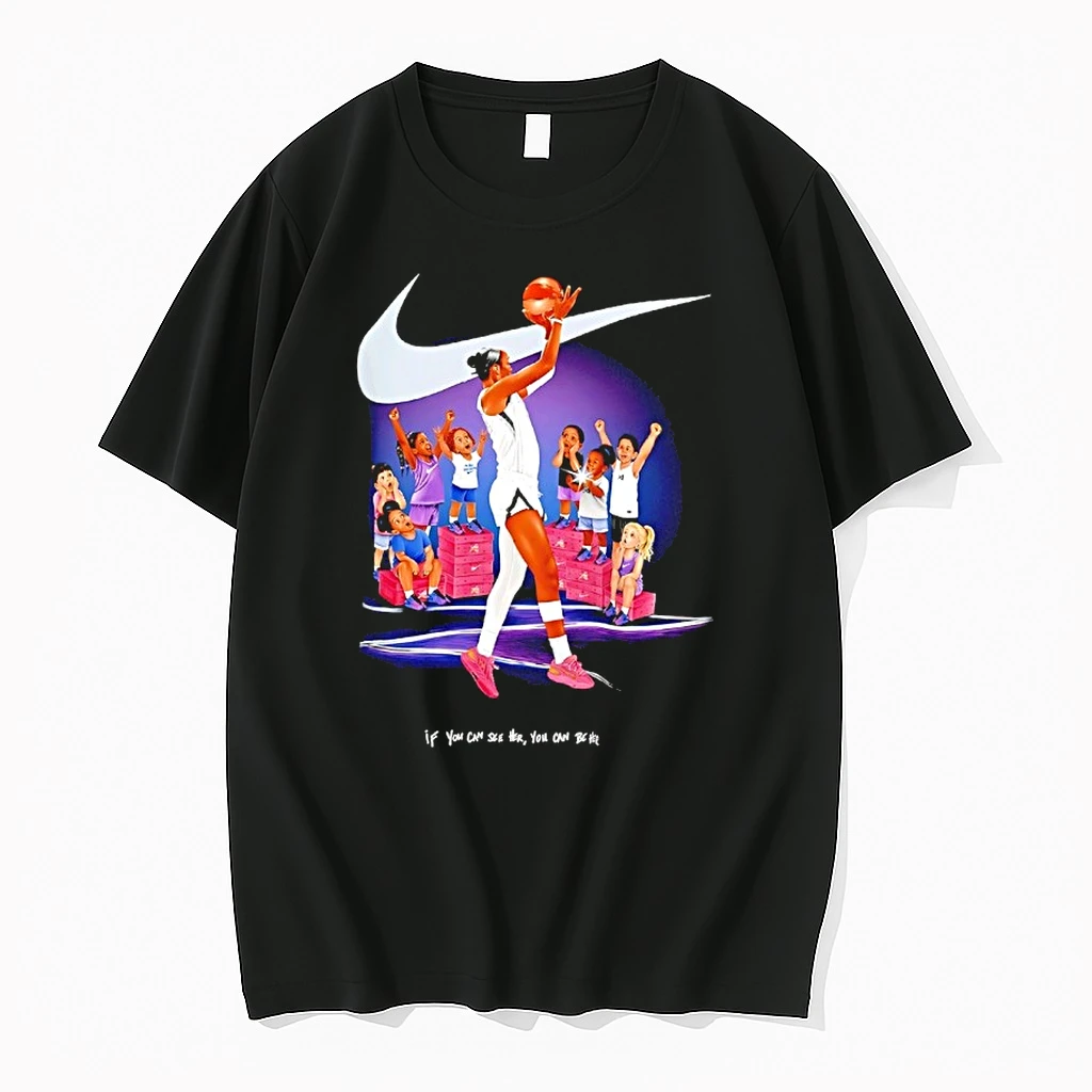 R3f2jjvv Aja Wilson Nike If You Can See Her You Can Be Her Shirts