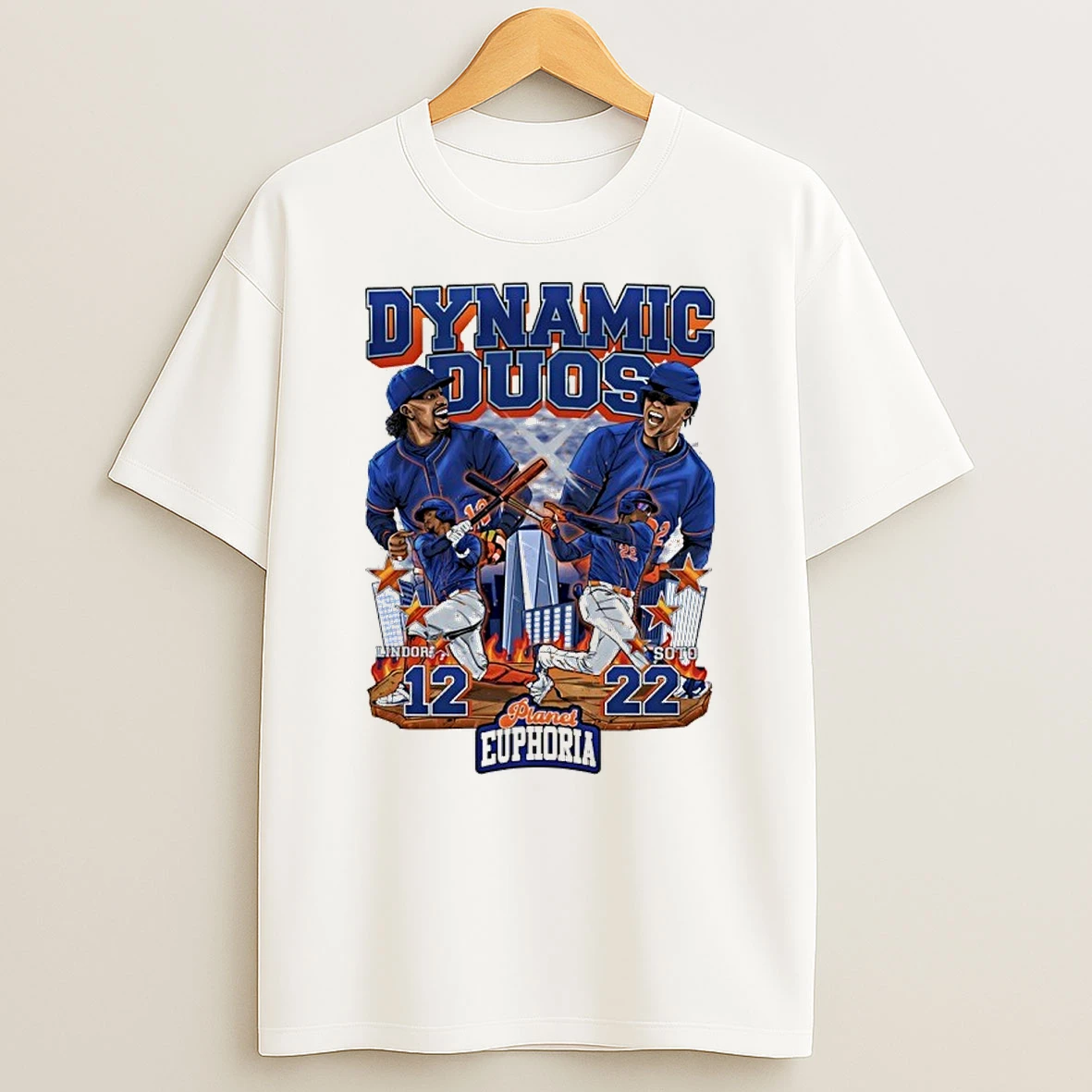 S4tyby4s Dynamic Mets Duos Lindor X Soto Collage Swing City Skyline Shirts