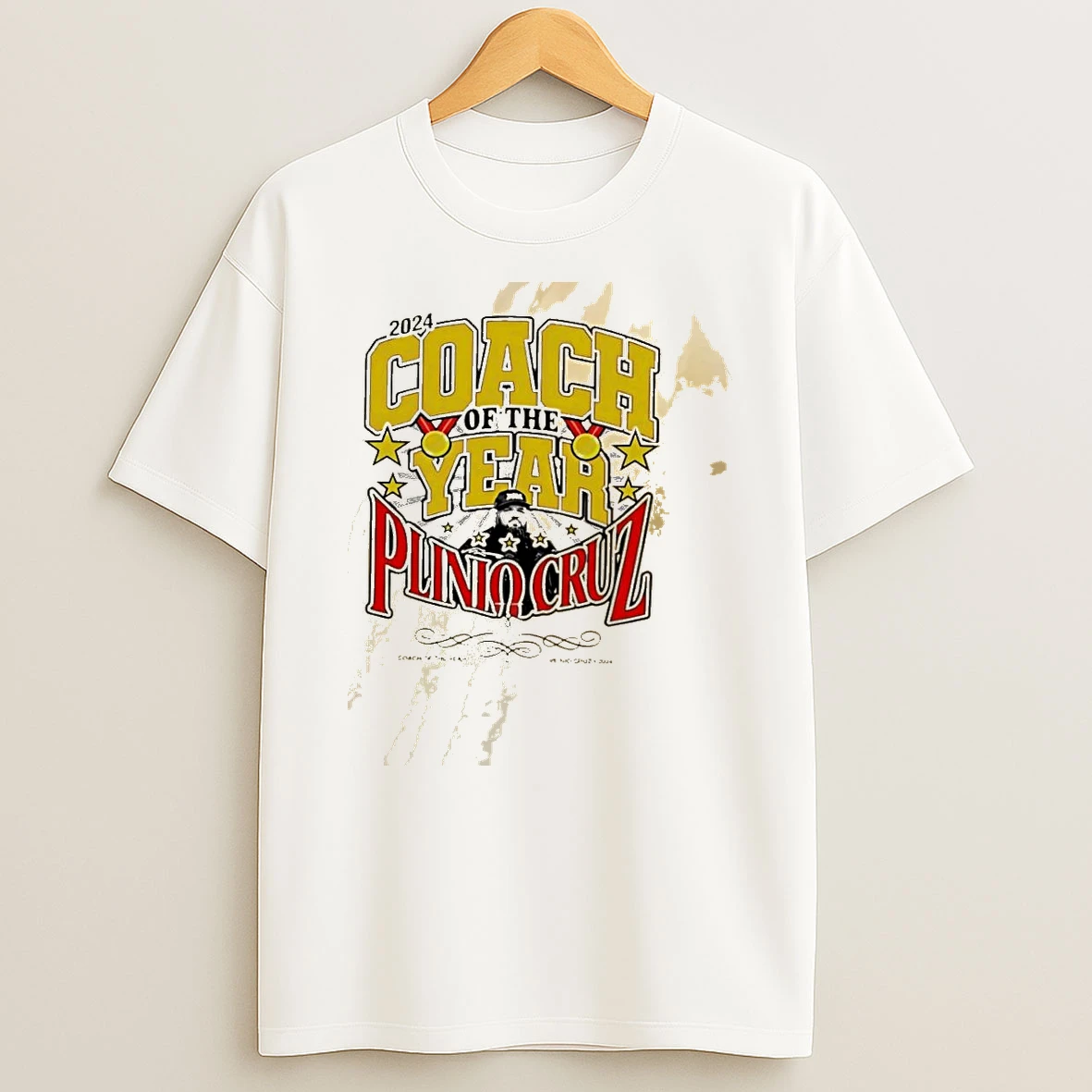 Xojjfjbd 2024 Coach Of The Year Plinio Cruz Shirts