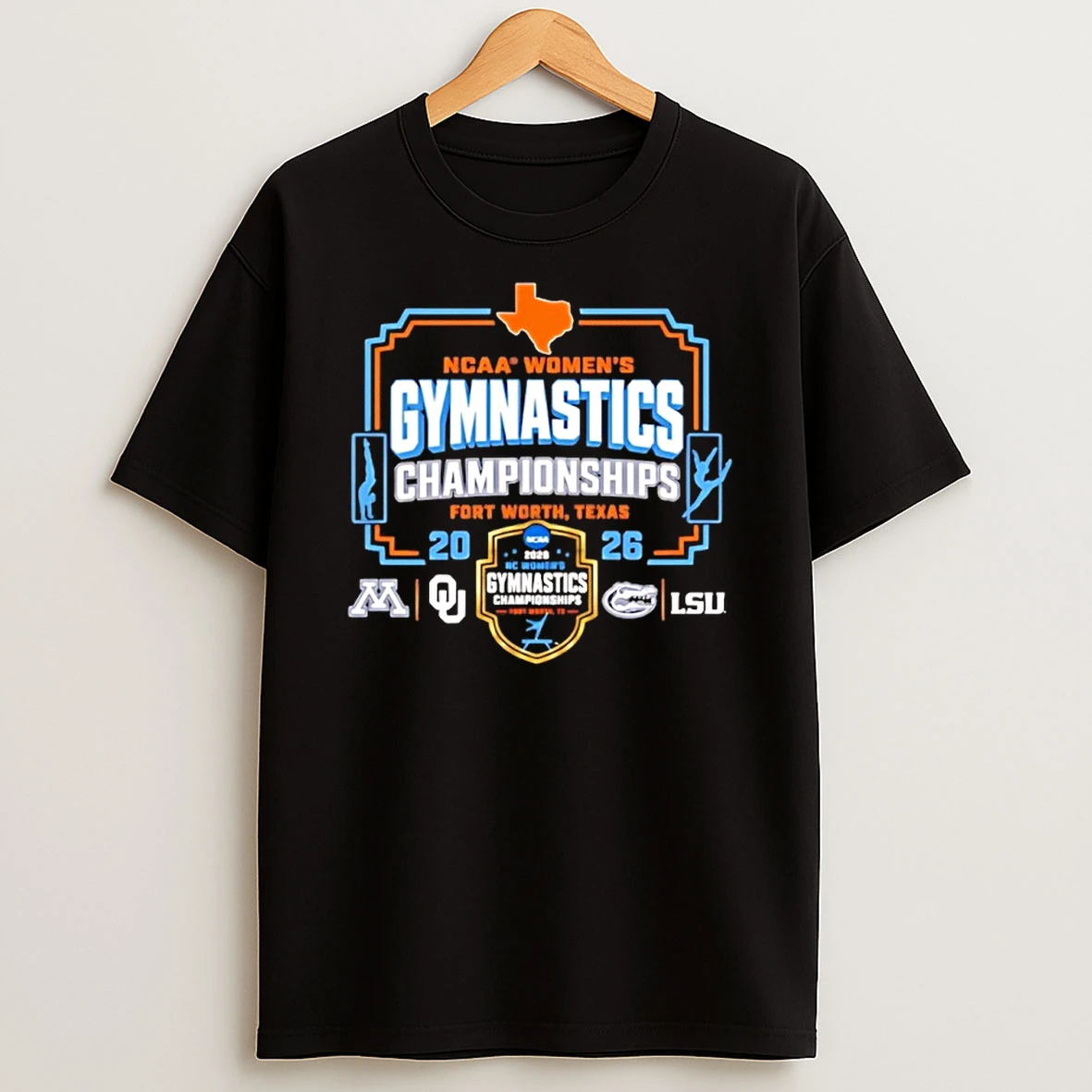 2026 Ncaa Womens Gymnastics Championship Team Logos Shirts