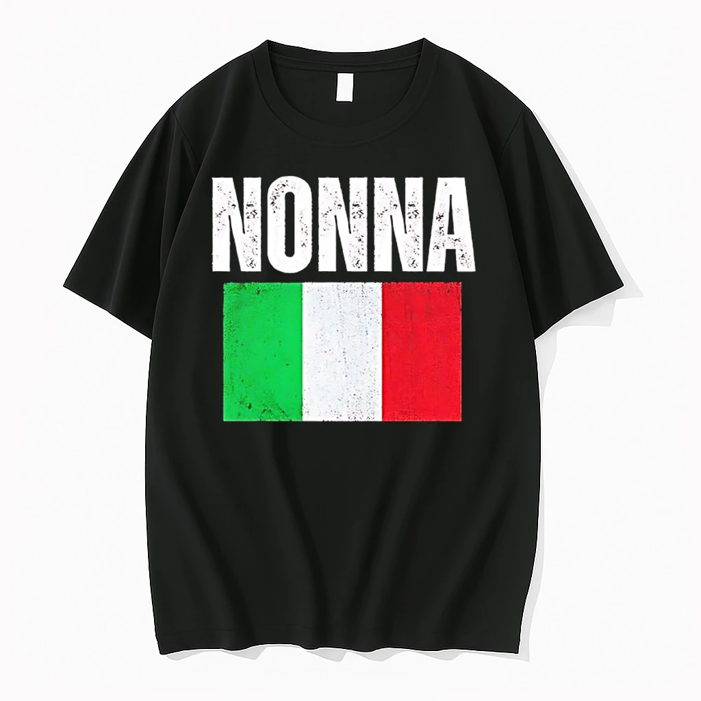 5g44omou Italian Nonna Italy Flag Shirts