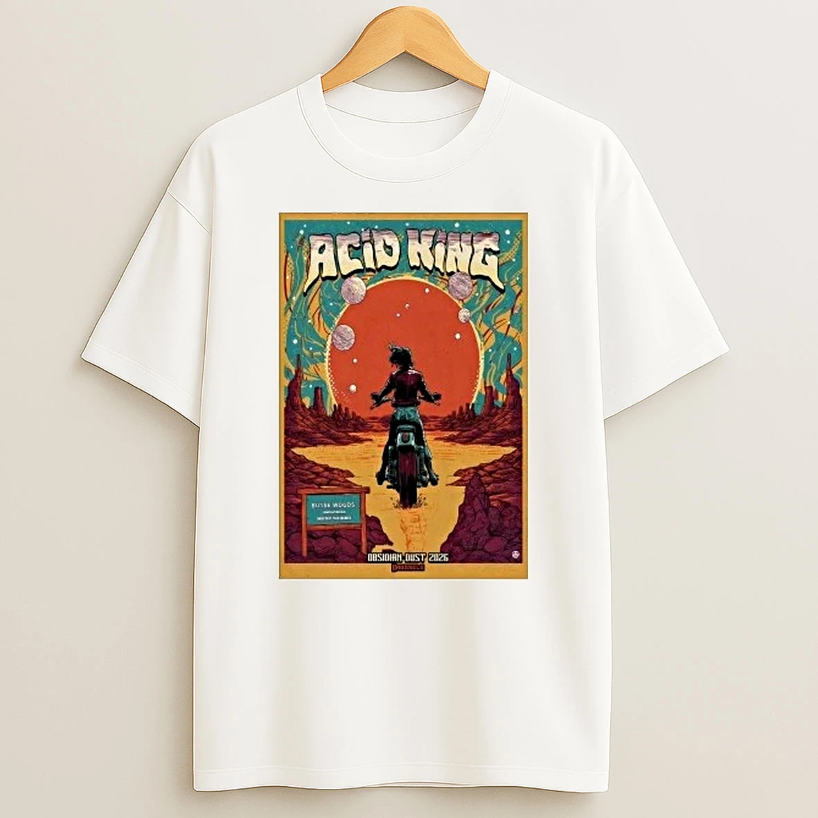 Acid King 5 17 2026 Obsidian Dust Brussels Belgium Shirts
