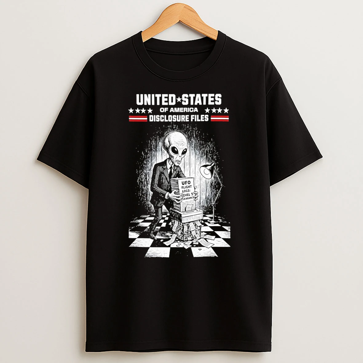 Alien Shredding Ufo United States Of America Disclosure Shirts
