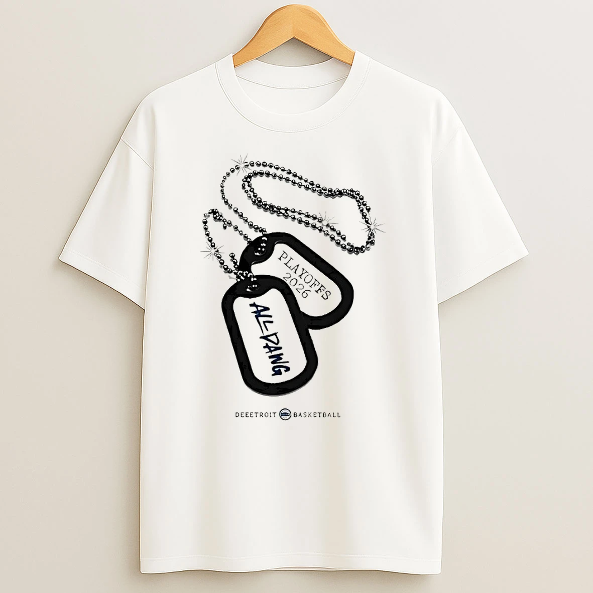 All Dawg Dog Tags Detroit Pistons Basketball Playoffs 2026 Shirts