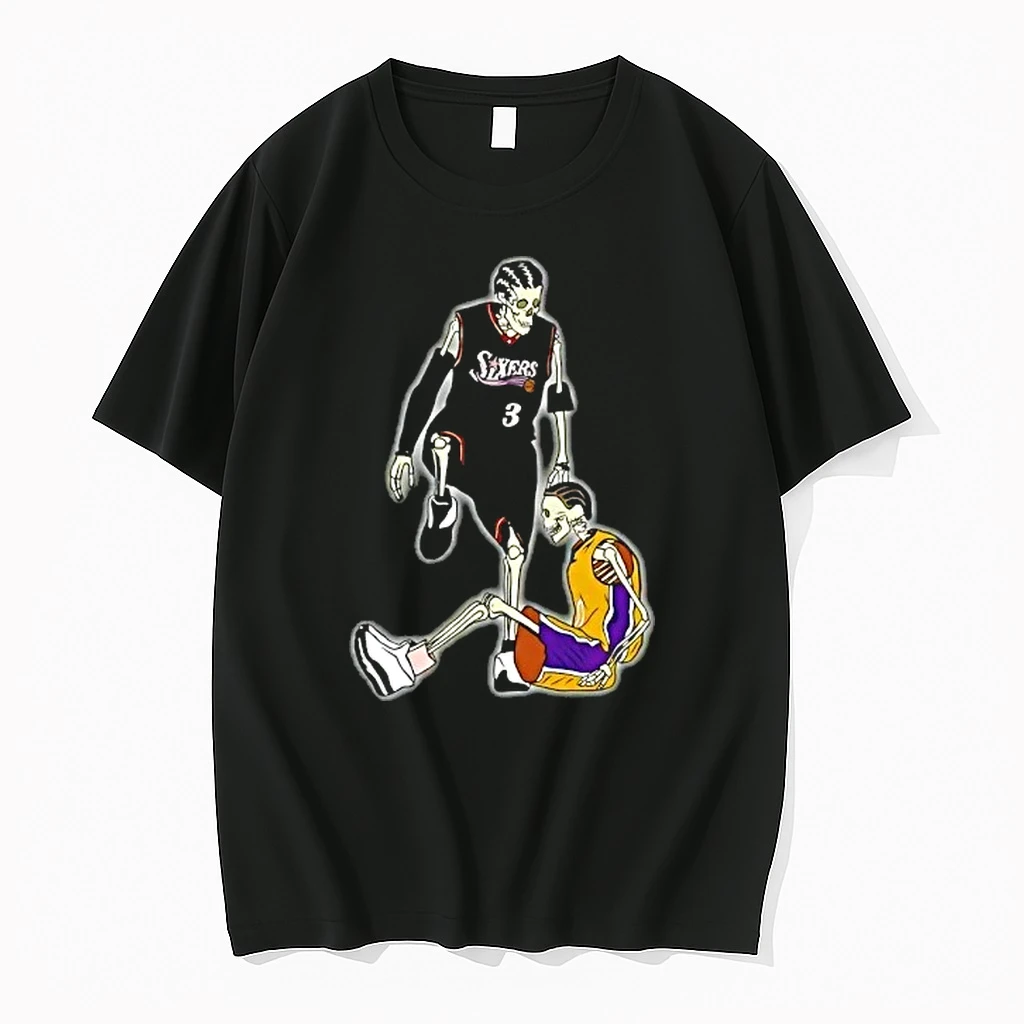 Allen Iverson Steps Over Tyronn Lue Skeleton Shirts