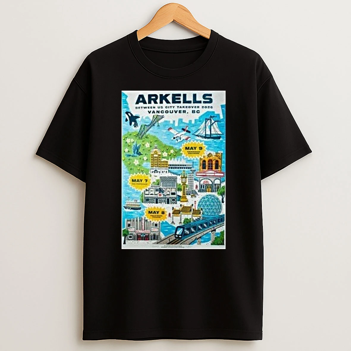 Arkells May 8 2026 Hollywood Theatre Shirts