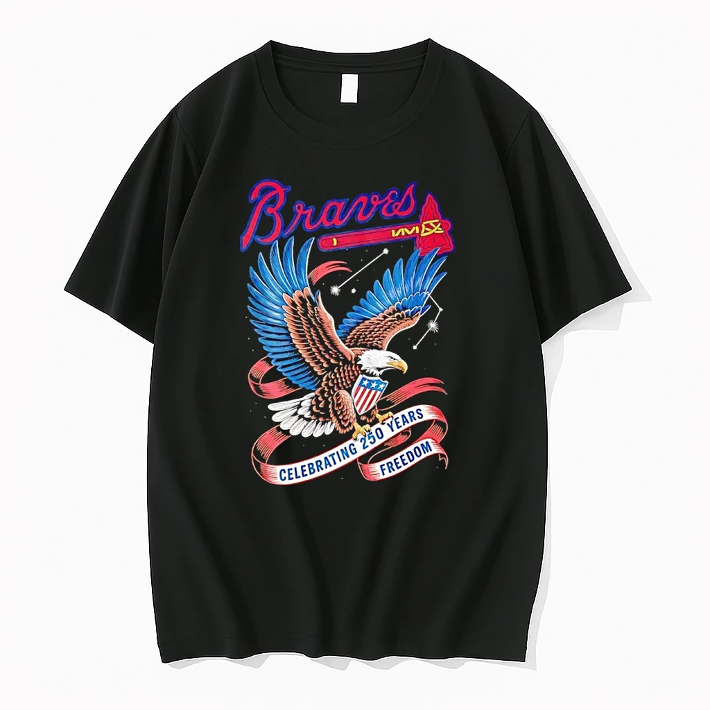Atlanta Braves Eagles Celebrating 250 Years Of Freedom Shirts
