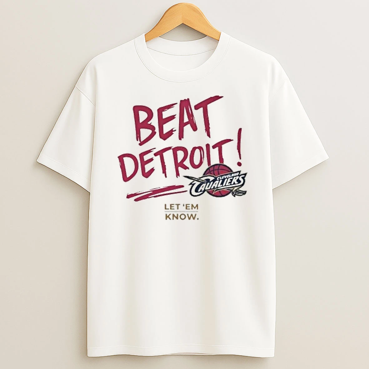 Beat Detroit Let Em Know Cleveland Basketball Tour 2026 Shirts
