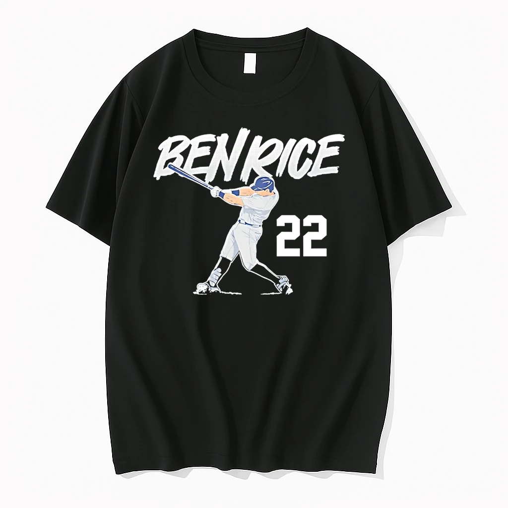 Ben Rice 22 New York Yankees Baseball Slugger Swing Number Shirts