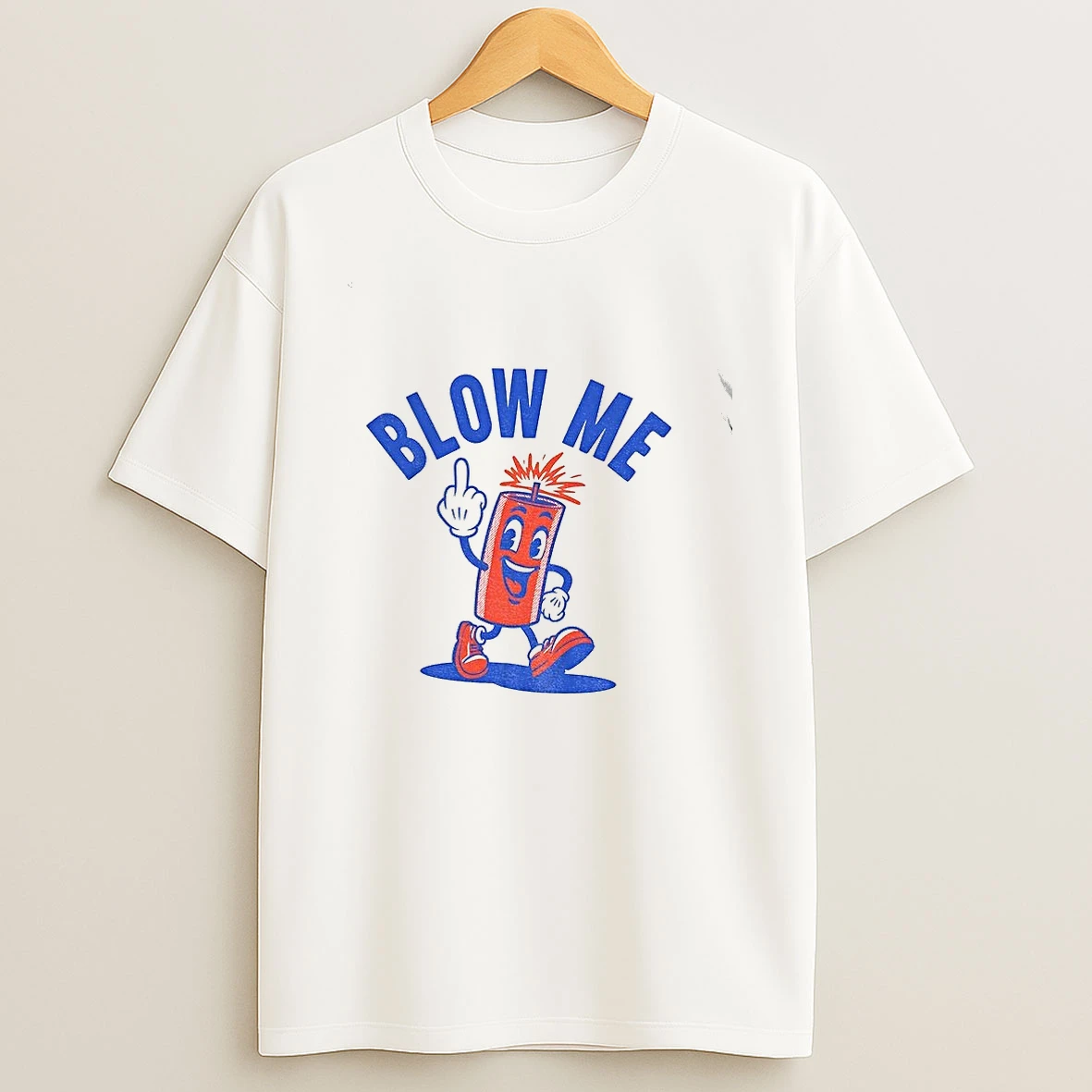 Blow Me Firework Middle Finger Shirts