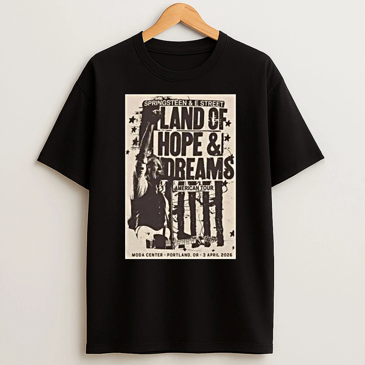 Bruce Springsteen And The E Street Band Portland Or Apr 3 2026 Shirts