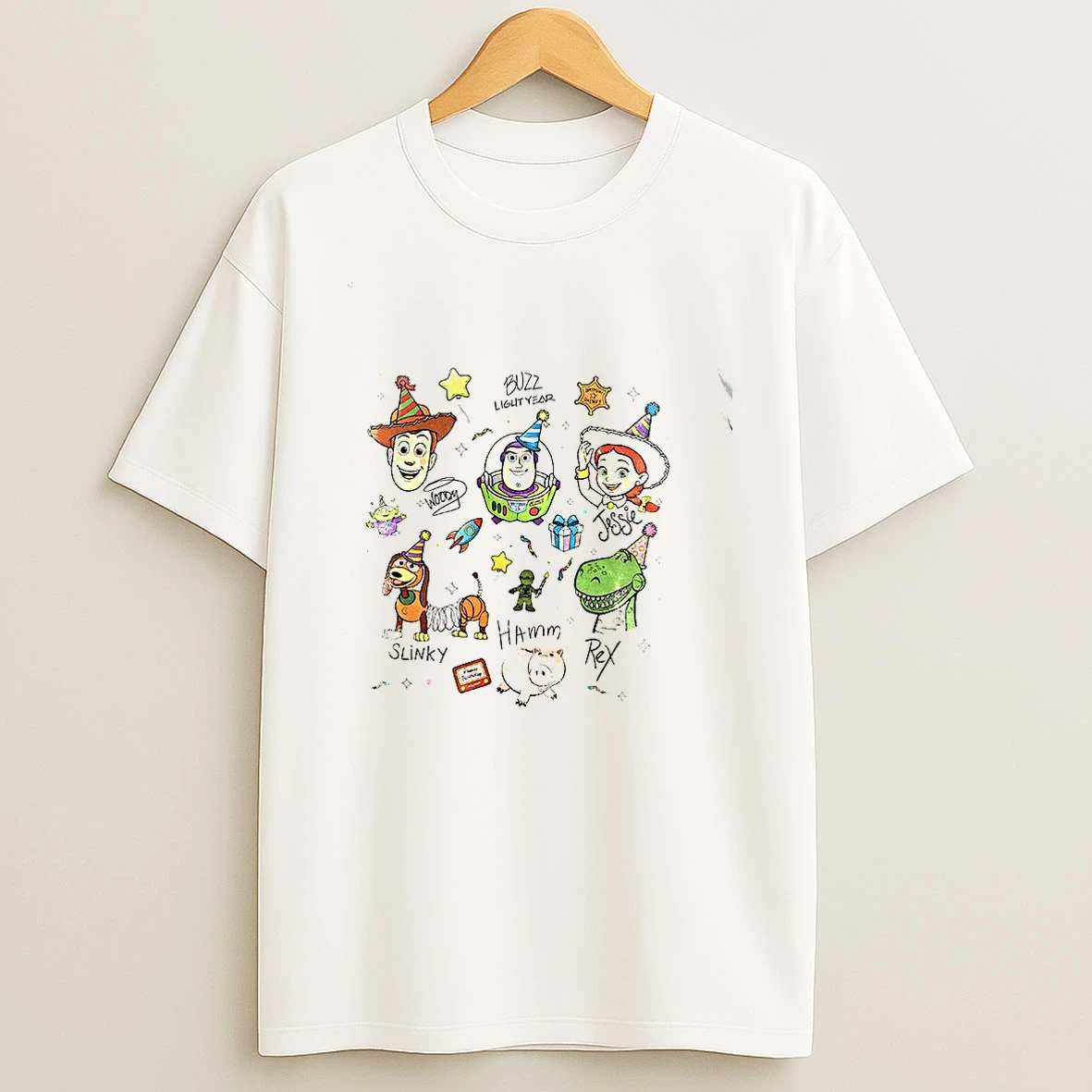 Buzz Woody Jessie Buzz Lightyear Slinky Family Birthday Toy Story Shirts