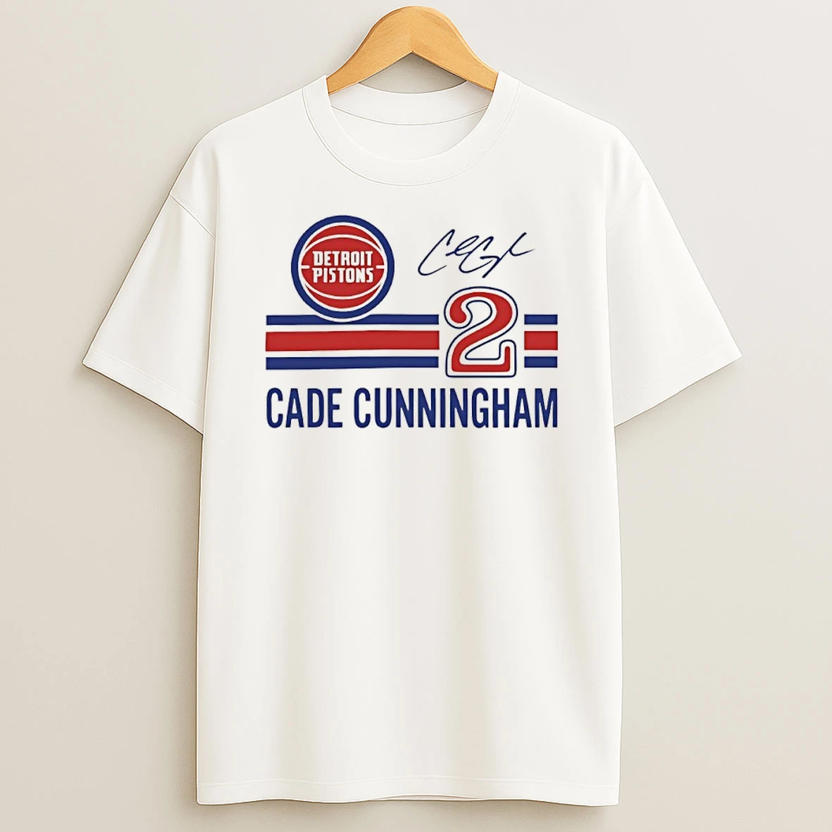 Cade Cunningham 2 Detroit Pistons Playoffs 2026 Signature Shirts